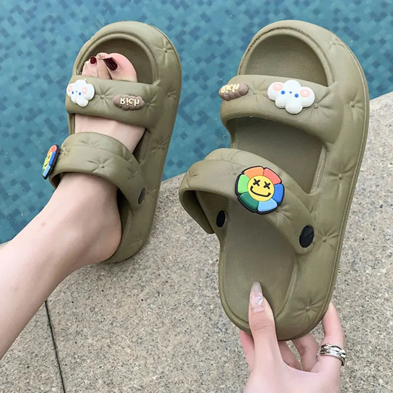Cartoon Silent Anti-Slip Thick Sole Sandals