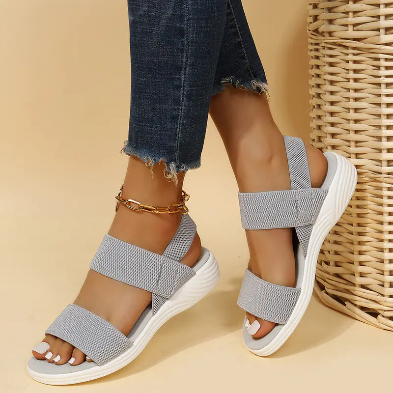 Double-Strap Platform Sandals