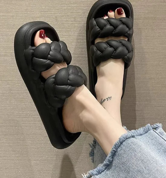 Summer Flat Knitting Sandals