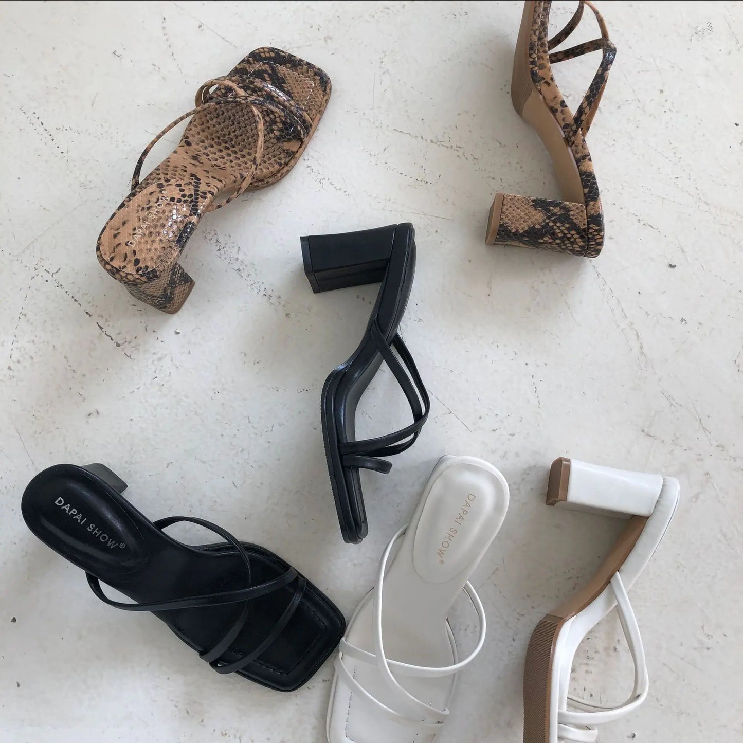 Medium Heeled Roman Style