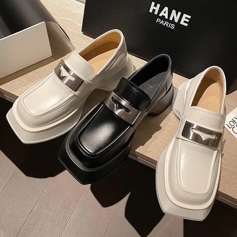 Women's Chunky Heel Slip-On Shoes
