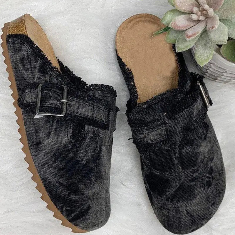 Leopard Print Baotou Slip-on Shoes