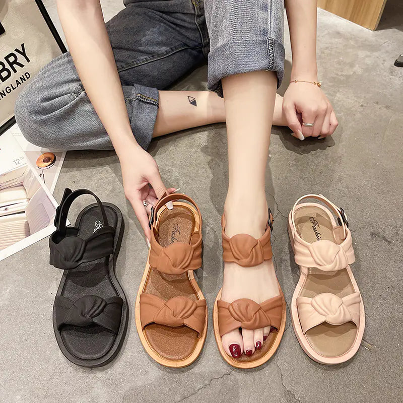 Open Toe Flat Sandals