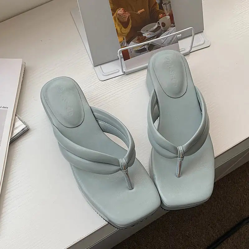 Square Toe Chunky Heel