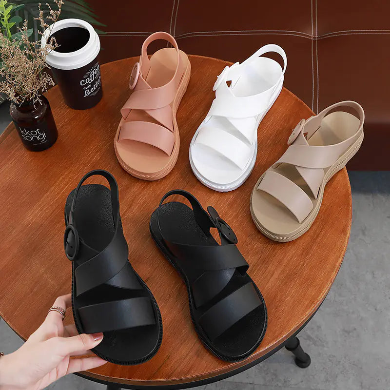 Unisex Harajuku Style Sugar Flat Sandals