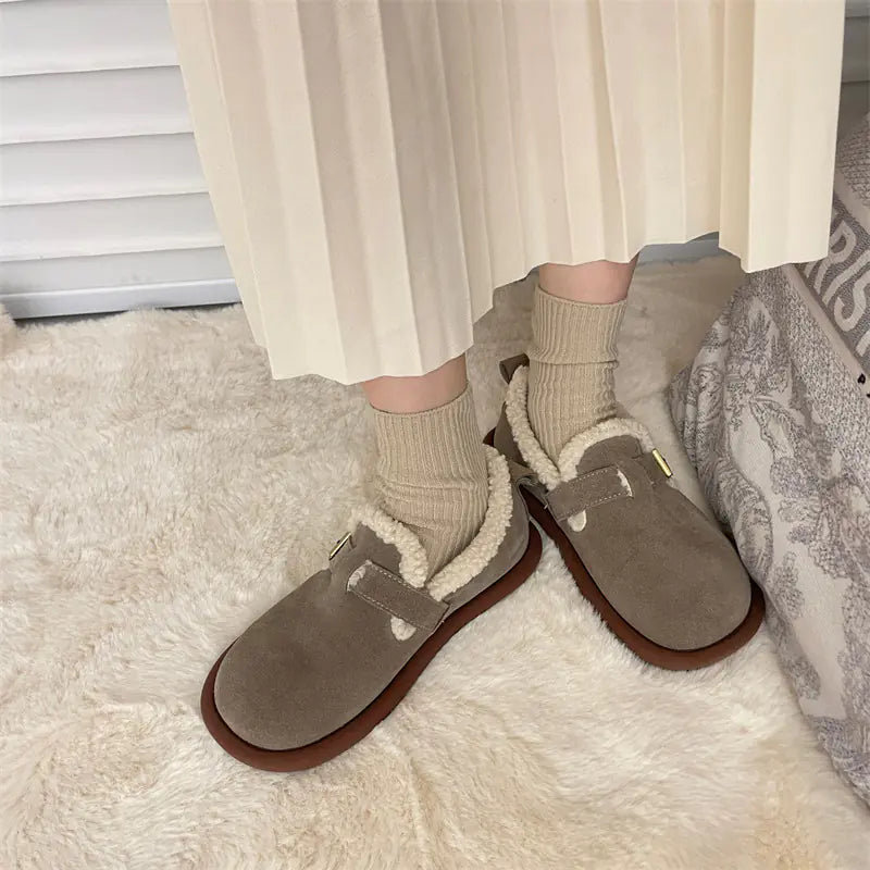 Warm Velvet Beanie Shoes