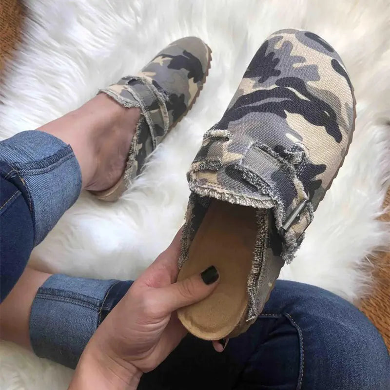 Leopard Print Baotou Slip-on Shoes