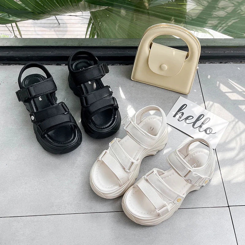 Fairy Style Summer Velcro Shoes
