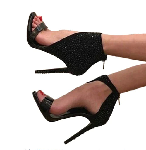 Rhinestone High Heels,