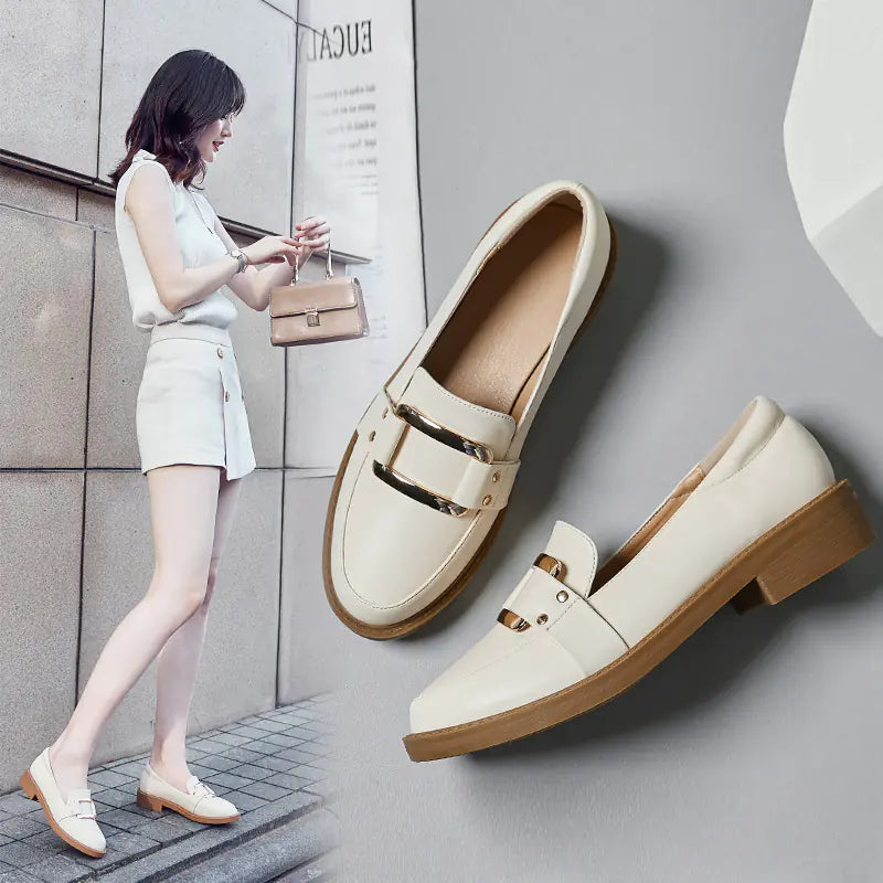 Spring Women's Casual Thick-Soled Oxford Shoes