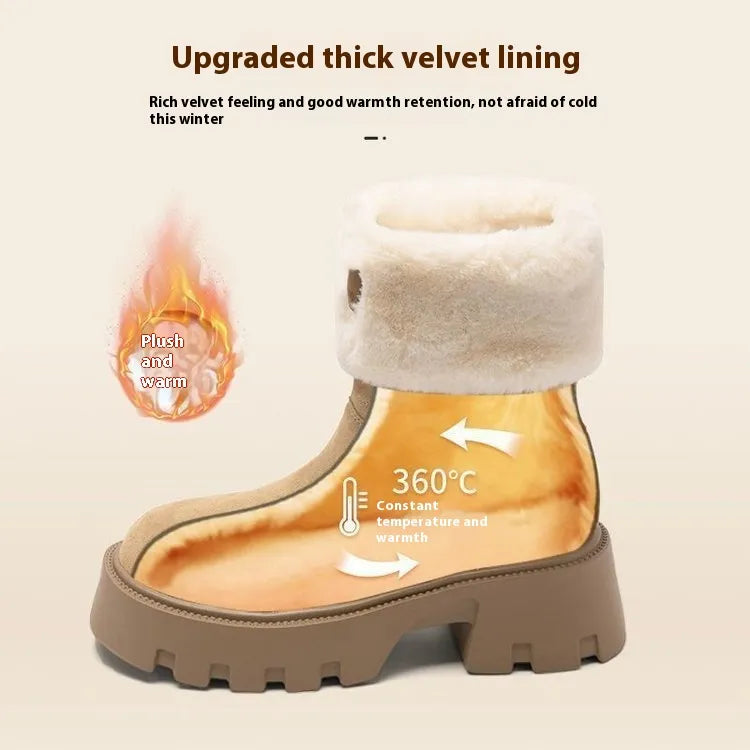 Winter Fleece-Lined Thermal Shoes