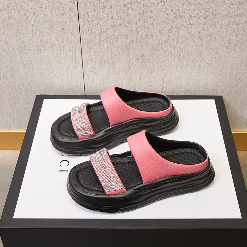 Thick Sole High Platform Slide Sandals