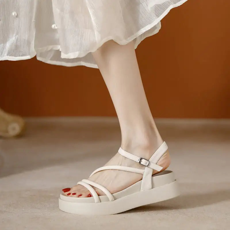 Fairy Style Leisure Platform Roman Elevator Shoes