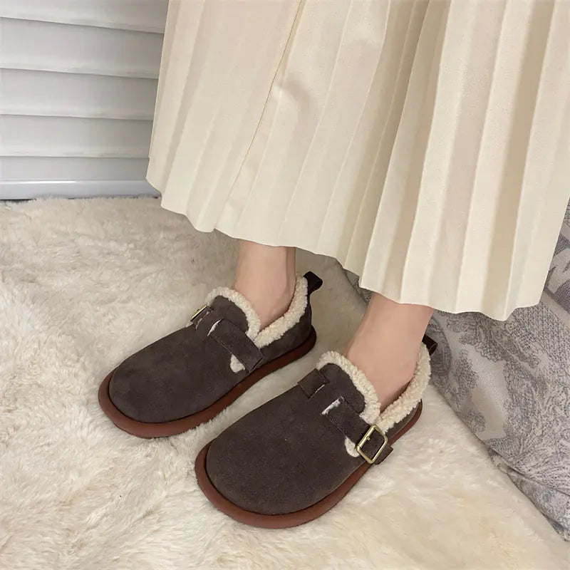 Warm Velvet Beanie Shoes