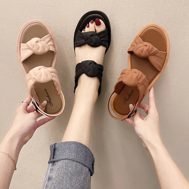 Open Toe Flat Sandals