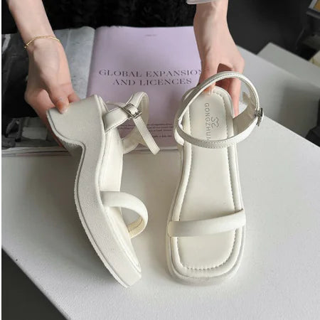 Square Toe Platform Sandals