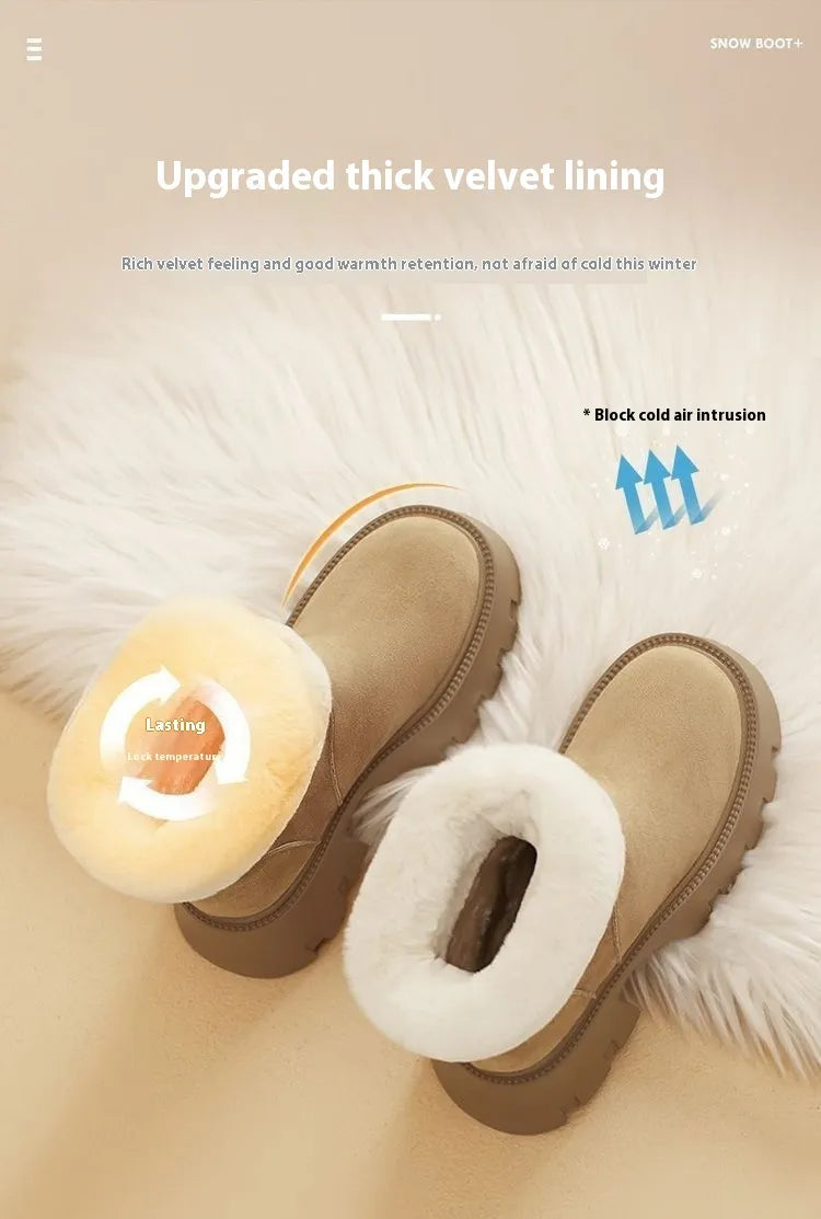 Winter Fleece-Lined Thermal Shoes