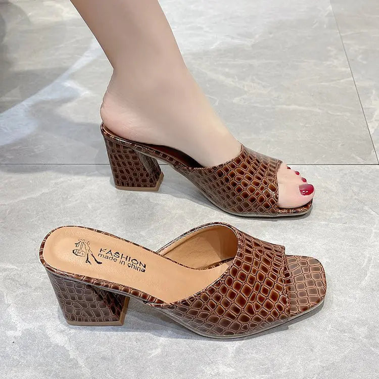 Women's Fish Mouth High Heel Sandals