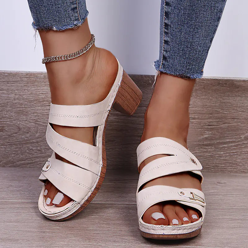 Women's High-Heeled Thick Sandals