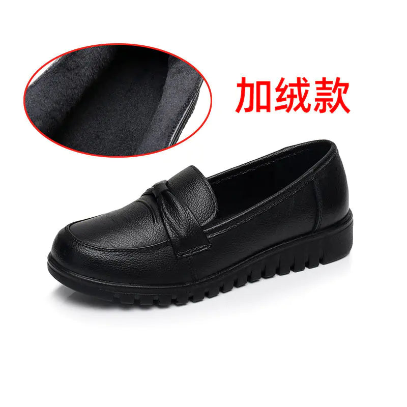 Leather Women's Casual Flat Shoes