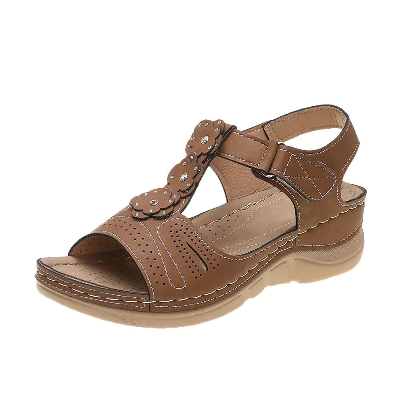 Flower Platform Sandals for Beach Wear