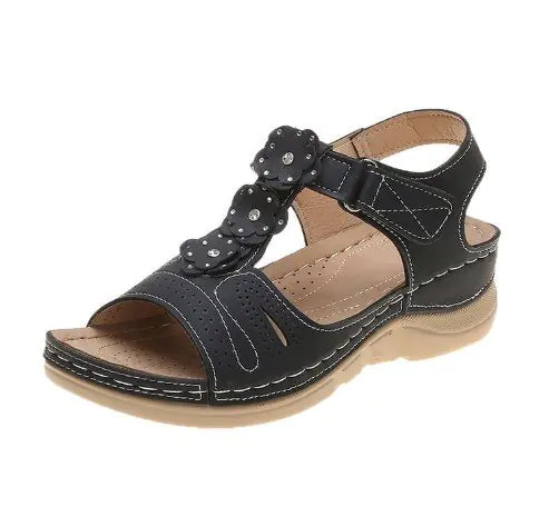 Flower Platform Sandals for Beach Wear