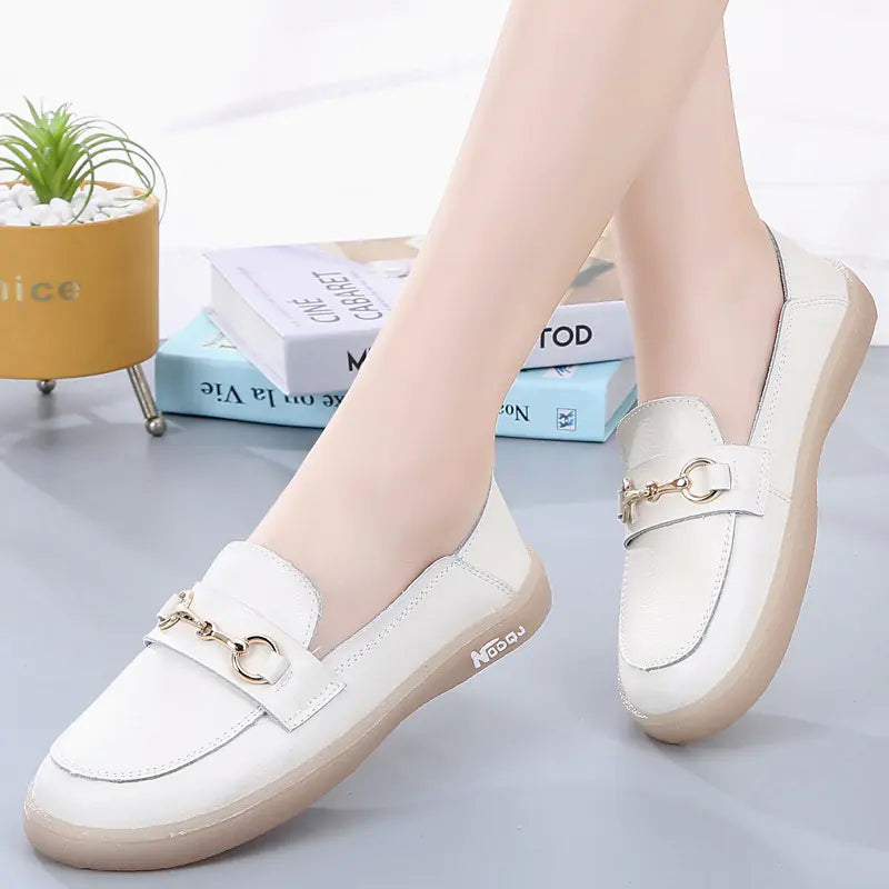 Leather Flat Sandals