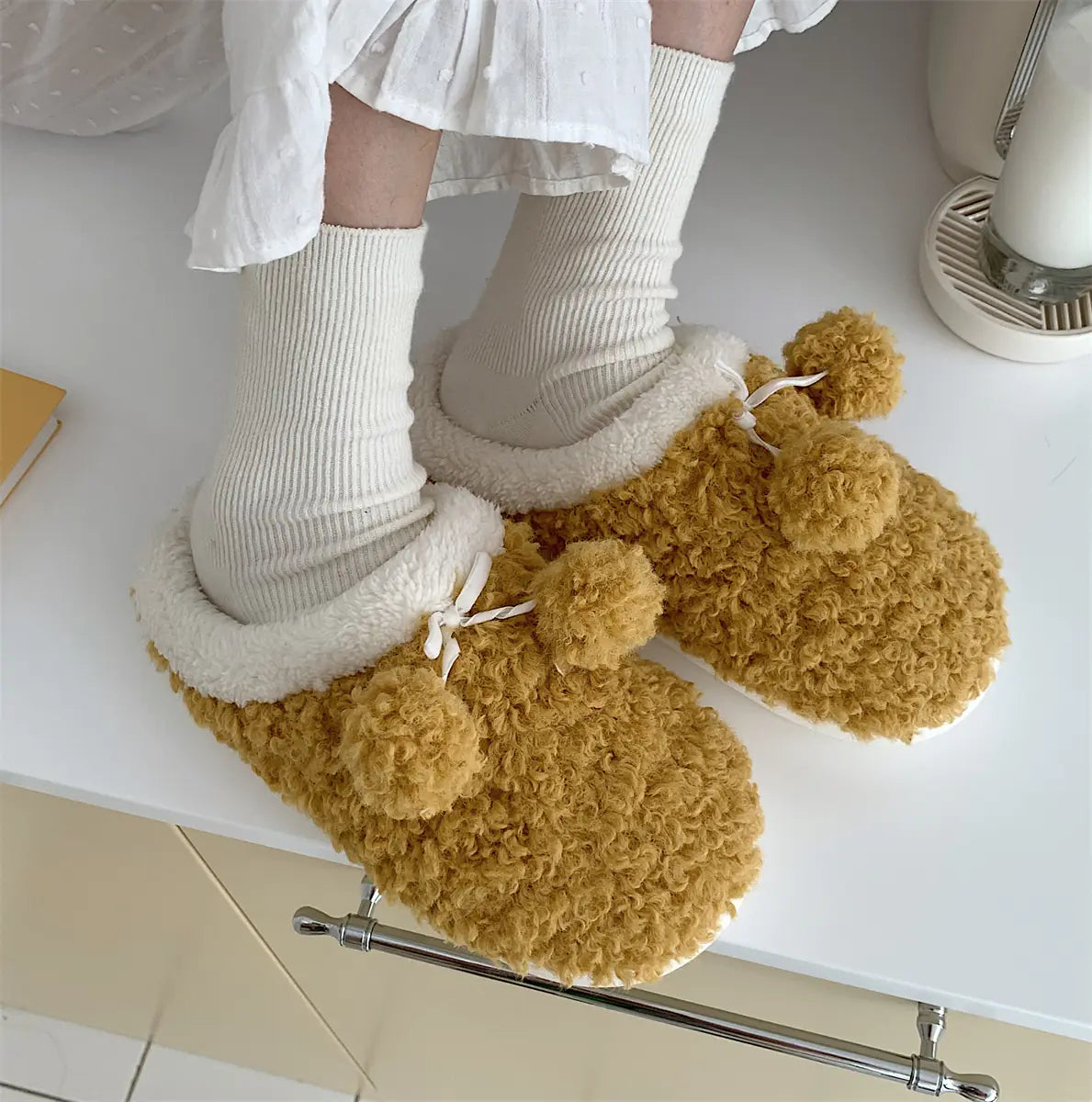 Plush Non-Slip Winter Shoes
