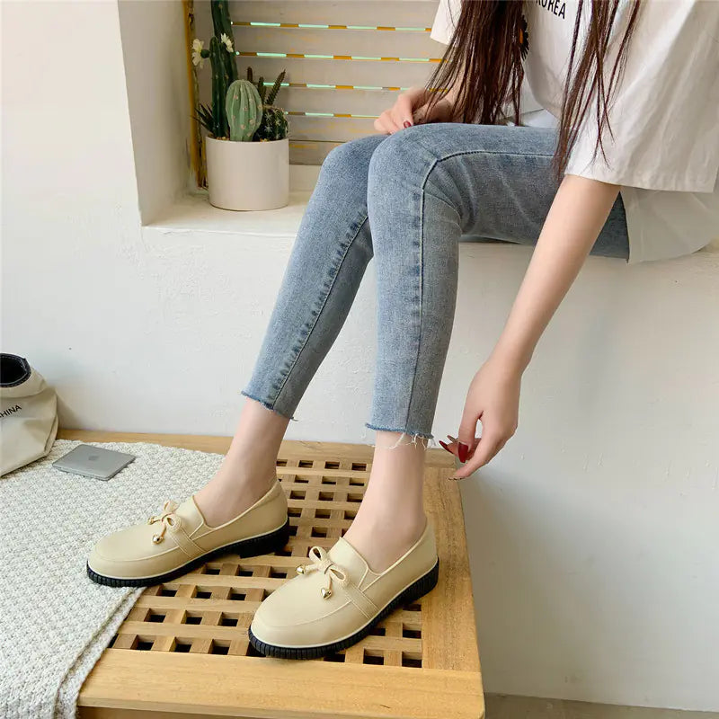 Waterproof Low Top Rain Shoes with Bowknot
