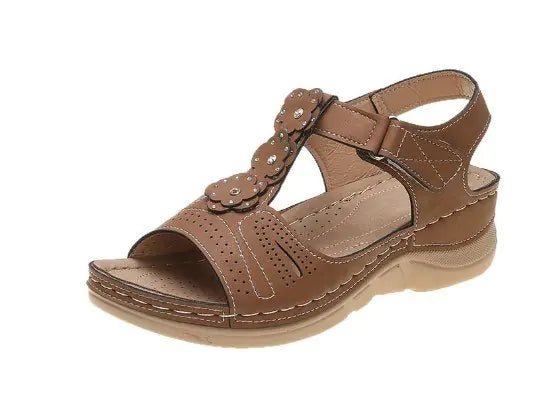 Flower Platform Sandals for Beach Wear