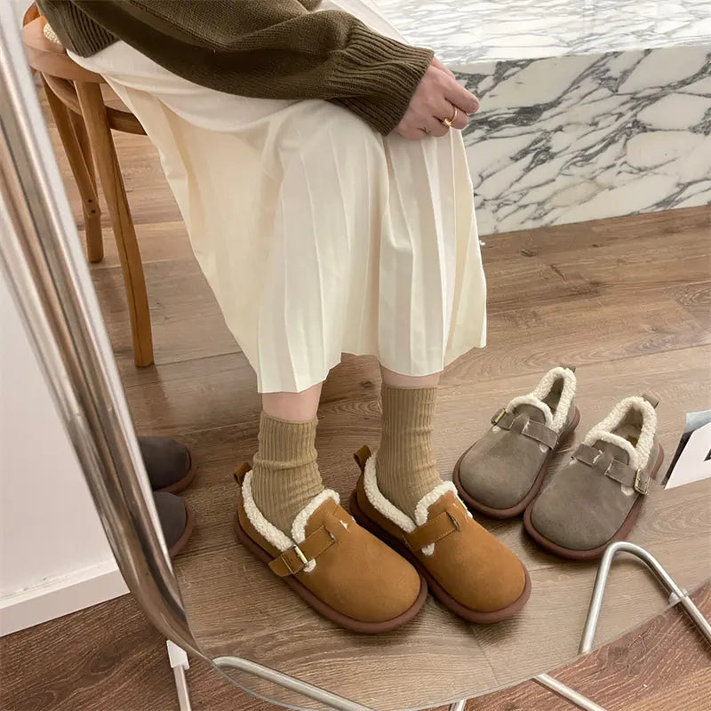 Warm Velvet Beanie Shoes
