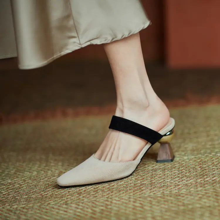 All-Leather Women's High Heel