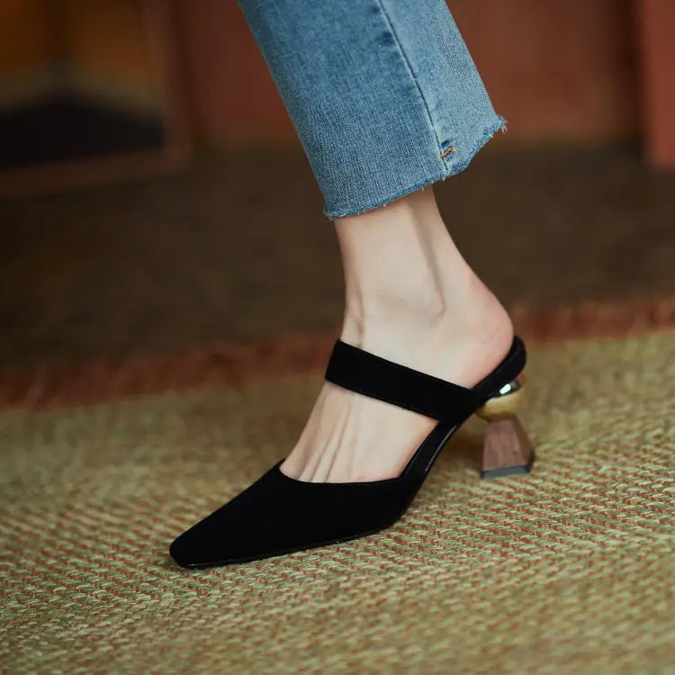 All-Leather Women's High Heel