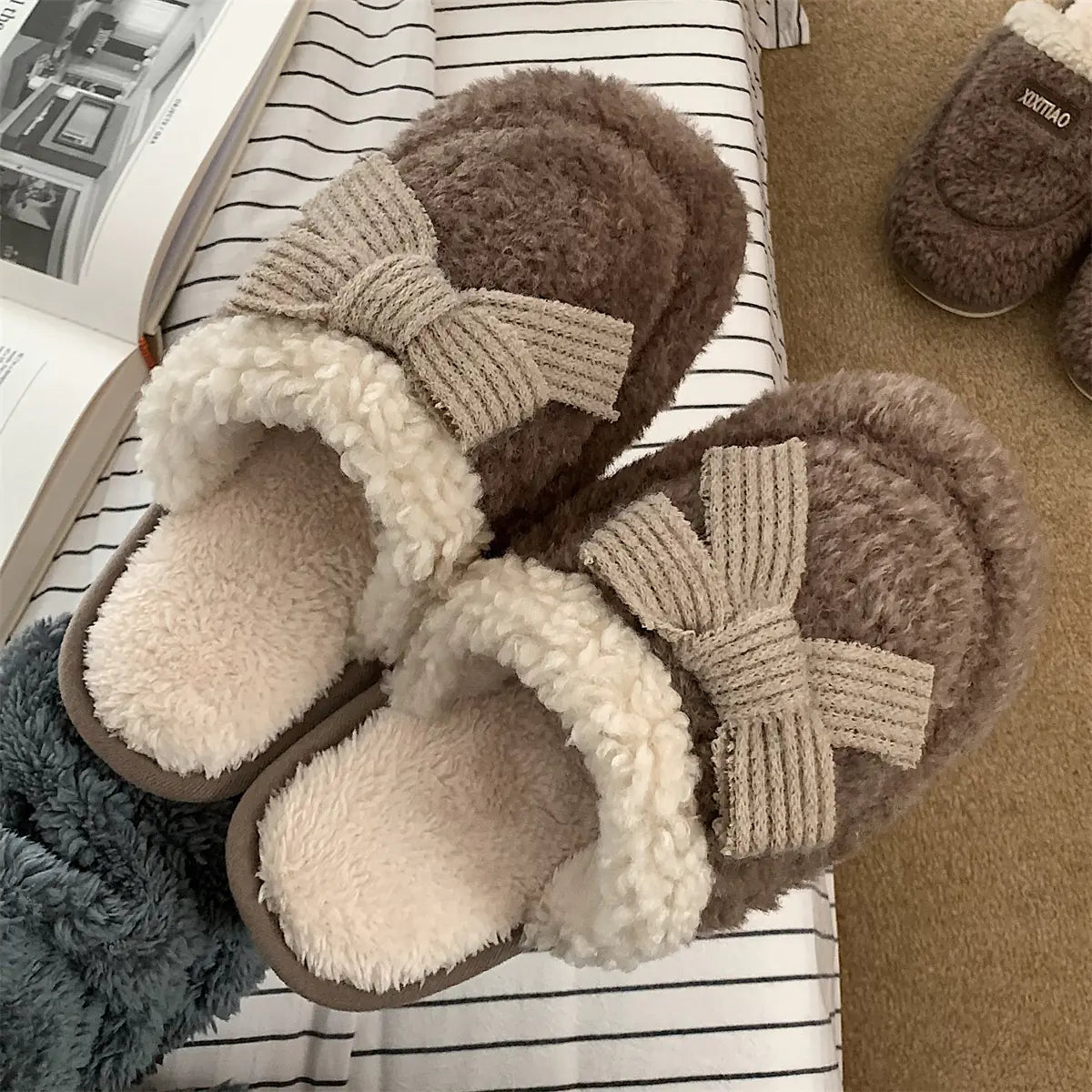 Plush Non-Slip Winter Shoes