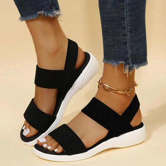 Double-Strap Platform Sandals