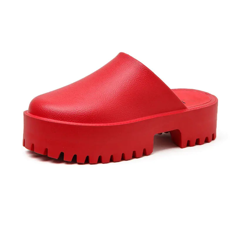 Casual Thick Bottom Outer Wear Toe Shoes
