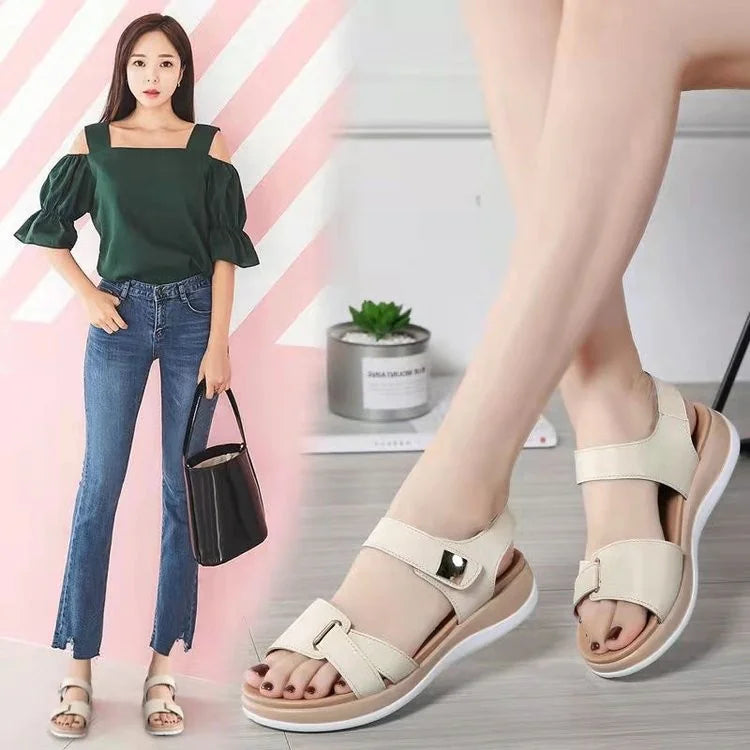 Casual Mid-Heel Soft-Sole Shoes