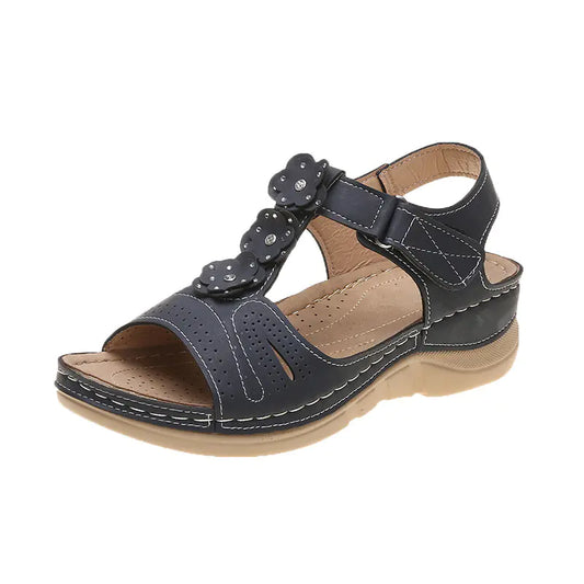 Flower Platform Sandals for Beach Wear