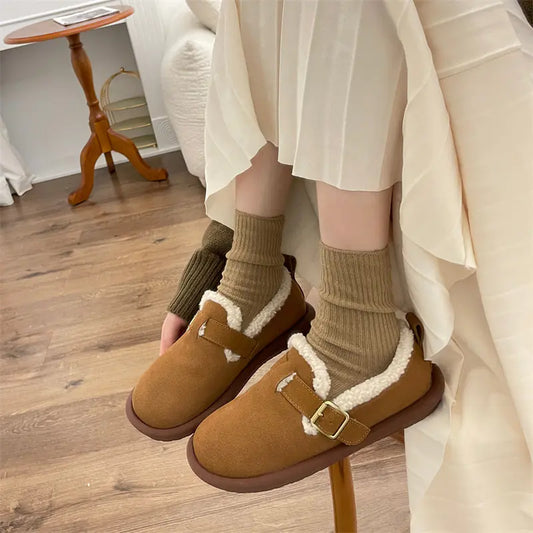 Warm Velvet Beanie Shoes