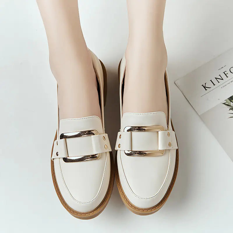 Spring Women's Casual Thick-Soled Oxford Shoes