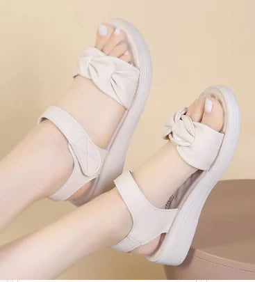 Authentic Leather Sandals with Soft Non-Slip Sole