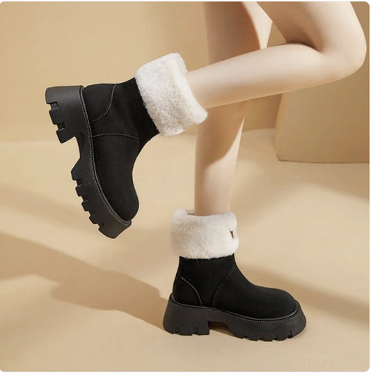 Winter Fleece-Lined Thermal Shoes