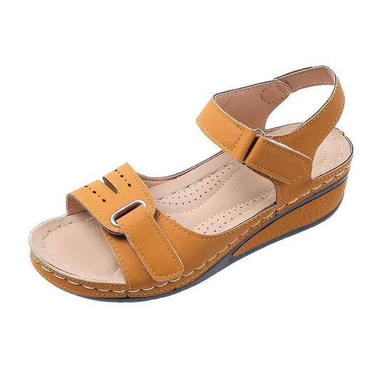Platform Sandals with Velcro Strap
