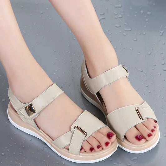 Casual Mid-Heel Soft-Sole Shoes